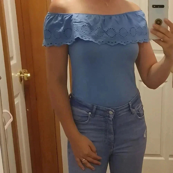 Blue lace bodysuit   - Picture 1 of 5